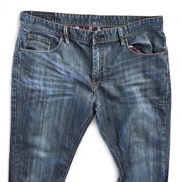 Buffalo David Bitton Jeans Mens 38x29 Dark Wash Relaxed Straight Leg Denim - Picture 3 of 9